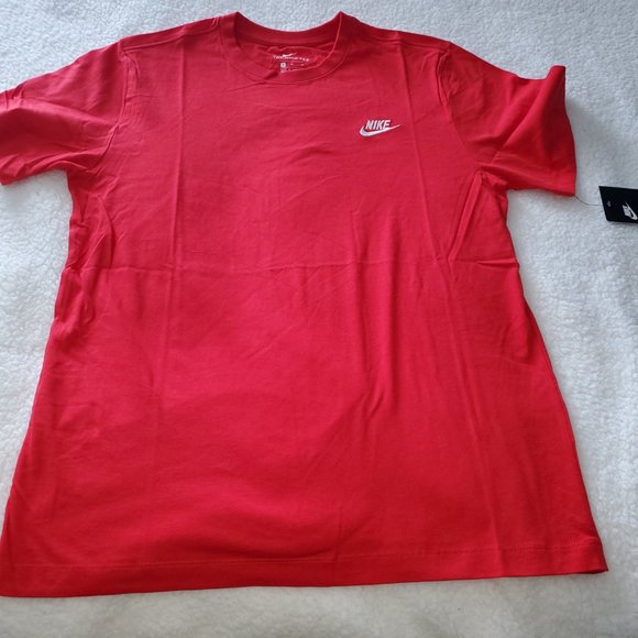 Nike Embroidered Shirt Red  Medium,  unisex - Picture 4 of 6